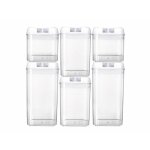 Lot de 6 botes de conservation rosenstein & shne - 3 tailles - cuillre doseuse - fermeture hermtique ...