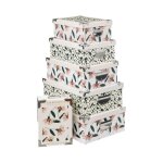 6 bo�tes coin m�tal collectionneur rose - 5 five simply smart