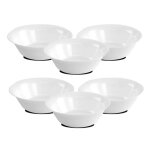 Lot de 6 bol de service bol � soupe bol � dessert coloris blanc - diam�tre 17 cm - juanio