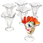 Lot de 6 coupes  glace cana avec pied - mambocat - 51078 - 150 ml - conique - forme de tulipe