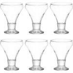 Lot de 6 coupes � glace gelo 30cl transparent