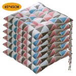 Lot de 6 coussin de chaise coussins de si�ge carr� tatami respirant sch�ma coussins de chaise galette ...