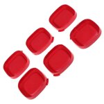 Lot de 6 couvercles - yaourtire - seb (53378)