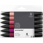 Lot de 6 feutres promarker - tons rouges - winsor et newton Lot de 6 feutres promarker - tons rouges - winsor et newton