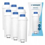 Lot de 6 filtres  eau wessper pour cafetire delonghi ecam magnifica s 23. 210. b