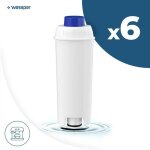 Lot de 6 filtres  eau wessper ser3017 / dlsc002 pour cafetire delonghi magnifica ecam esam etam bco ...