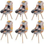 Housse de chaise - itoobe - lot de 6 - extensible - moderne - multicolore