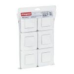 Lot de 6 interrupteurs va et vient 10a complet - mosaic - blanc - legrand