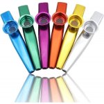 Lot de 6 kazoo en mtal instrument de musique accompagnement instrumental cadeau pour guitare ukull ...