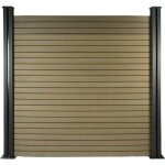 Lot de 6 lames composite de cl�ture - l160 cm x l25. 8cm x �p. 2cm - terracotta