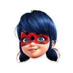 Lot de 6 masques en carton miraculous ladybug pour enfants