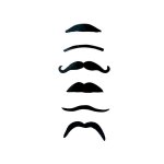 Lot de 6 moustaches adulte - ptit clown - accessoire déguisement - noir - pour soirée movember ou déguisements ... Lot de 6 moustaches adulte - ptit clown - accessoire déguisement - noir - pour soirée movember ou déguisements ...
