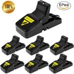 Lot de 6 pi�ges � souris r�utilisables / piege souris piege rat � d�clenchement pr�cis