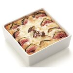 Lot de 6 plats carres a creme brulee l110 x lg110 x h25 mm. 15cl