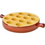 Lot de 6 polons  escargots en porcelaine 12 trous