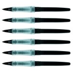 Lot de 6 recharges mlj20 pour feutre tradio trj encre noire - pentel - moyenne - rechargeable - non effaable ...