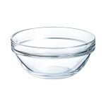 Lot de 6 saladiers empliables en verre tremp 15 cl - 90 x 41 mm