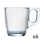 Lot de 6 tasses 9cl stripy - luminarc