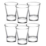 Lot de 6 verre � caf� en verre transparent tasse � caf� capacit� 8. 5 cl - diam�tre 5. 5 x hauteur 7 ...