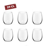 Lot de 6 verres a eau 39cl mabouteille. fr - verre a cocktail 85x10 cm pour alcool jus de fruit eau? ...