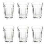 Lot de 6 verres  eau loft 25cl transparent