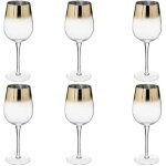 Lot de 6 verres � vin arya 38cl or