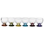 Lot de 6 verres � vin tino 28cl multicolore