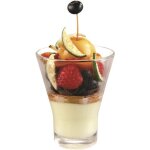 Lot de 6 verrines coniques transparentes en verre - 15 cl