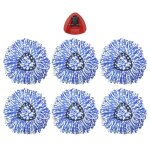 Lot de 7 de mop microfiber mop steam wipe avec fixation de la tte de vadrouille petite pour o - cedar ...