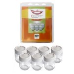 Yaourti�re - moulinex - lot de 7 pots en verre - couvercle - blanc
