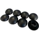 Lot de 8 capuchons de poteaux noir 25mm pour trampoline