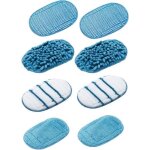 Lot de 8 chiffons de rechange en microfibre pour balai vapeur black & decker fsh10sm fsh10smp