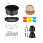Accessoires airfryer - hom2seeker - lot de 8 - compatible ninja af180eu - 8 pouces - cuisine saine Accessoires airfryer - hom2seeker - lot de 8 - compatible ninja af180eu - 8 pouces - cuisine saine