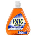Lot de 8 - paic excel + - liquide vaisselle expert dgraissage 500 ml