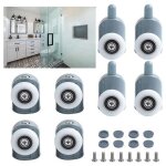 Lot de 8 roulette porte douche coulissante 25mm galet porte rouleau roulette roue pour cabine salle de ... Lot de 8 roulette porte douche coulissante 25mm galet porte rouleau roulette roue pour cabine salle de ...