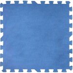 Lot de 9 dalles de protection de sol 50 x 50 cm bleues �paisseur 8 mm pour piscine - gr� bleu