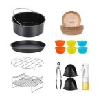 9 pcs accessoires pour airfryer [8 pouces] compatible avec ninja air fryer af180eu / 160eu philips 72l ...