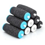 [lot de 9] rouleaux t�tes recharges pour scholl velvet smooth pedi - hautstore - 3 niveaux de rugosit� ...