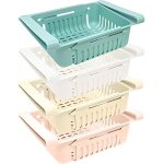 Boite de rangement frigo - joejis kitchen - lot de 4 - plastique - 20x16x7 cm - couleurs vari�es