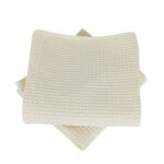 Lot de deux serviettes coton 57 fils nid dabeille week end Lot de deux serviettes coton 57 fils nid dabeille week end