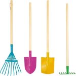 Lot doutillage jardin multicolor - small foot - outils de jardinage pour enfants - bleu - mixte - 3 ans ...