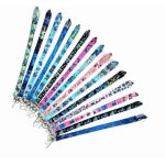 Lot porte cl� stitch lani�re 3pcs / lot badge tour de cou ecole travail bus lilo souillon cadeau