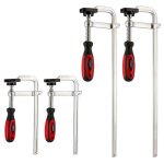 Lot de quatre serres joints en acier forg - 2 longueurs de serrage 20 et 40cm - poigne bi - matire ...