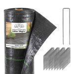 Lot toile de paillage 130g / m� avec sardines de fixation