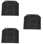 Lot de trois filtres charbon roblin 5403008 265x235x16 mm hotte 5403008 c00384658 roblin aeg ariston ...