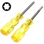 Lot x2 embouts tournevis gamebit - skyexpert - 3. 8mm et 4. 5mm - jaune - consoles r�tro - accessoires ...