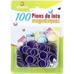 Loto - paquet de 100 pions magn�tiques violet - accessoire - jeton