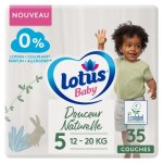 Lotus baby couches douceur naturelle taille 5 + - 12  20 kg - le paquet de 35 couches