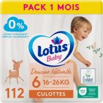 Lotus baby douceur naturelle - culottes taille 6 16 - 26 kg pack 1 mois - 112 culottes Lotus baby douceur naturelle - culottes taille 6 16 - 26 kg pack 1 mois - 112 culottes