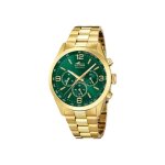 Montre - lotus - 18153 / b - acier dor - cadran vert - chronographe - tanchit 5 atm